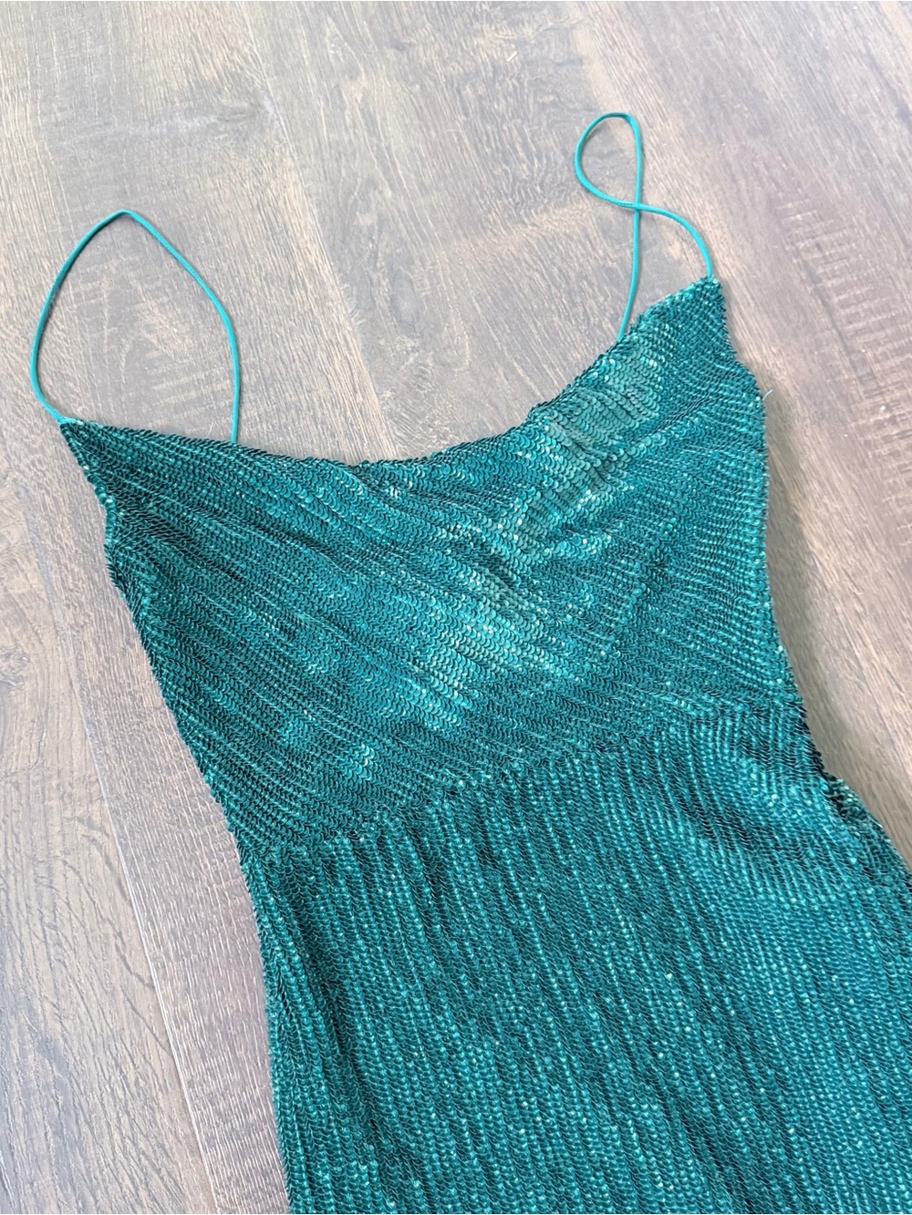 NWT Retrofete Katya Sequin Dress | Green | XS - Picture 7 of 9